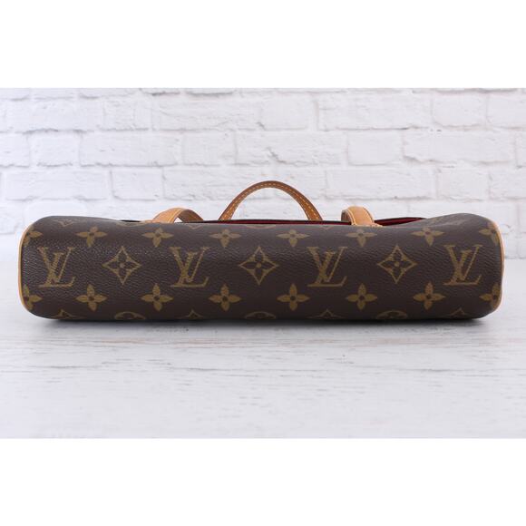 Louis Vuitton Sonatine Monogram Leather Satchel Handbag Brown - Picture 10 of 12